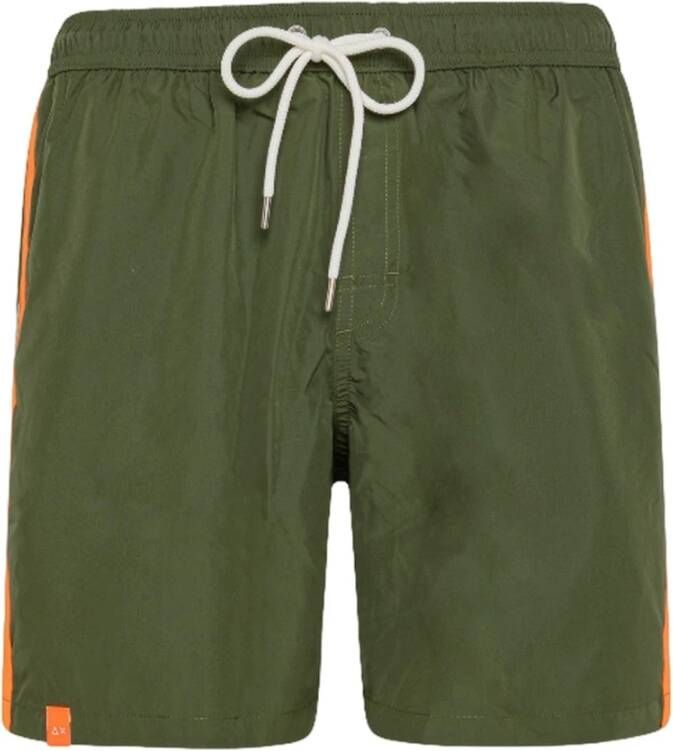 Sun68 Militair Groene Strandkleding Shorts Green Heren