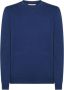 Sun68 Tijdloos Comfort en Stijl: Heren Ronde Solid Pullover Blauw Heren - Thumbnail 1