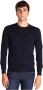 Sun68 Tijdloos Comfort: Heren Ronde Solid Sweater Blauw Heren - Thumbnail 2