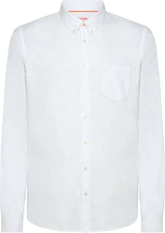 Sun68 Stijlvolle Formele Overhemd voor Mannen White Heren