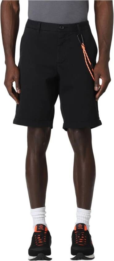 Sun68 Stijlvolle Bermuda Chino Fold Shorts Black Heren