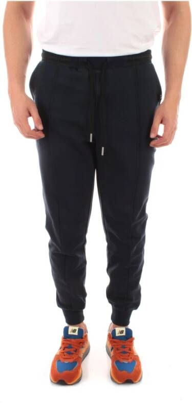 Sun68 Navy Blue Formele Sweatpants Blue Heren