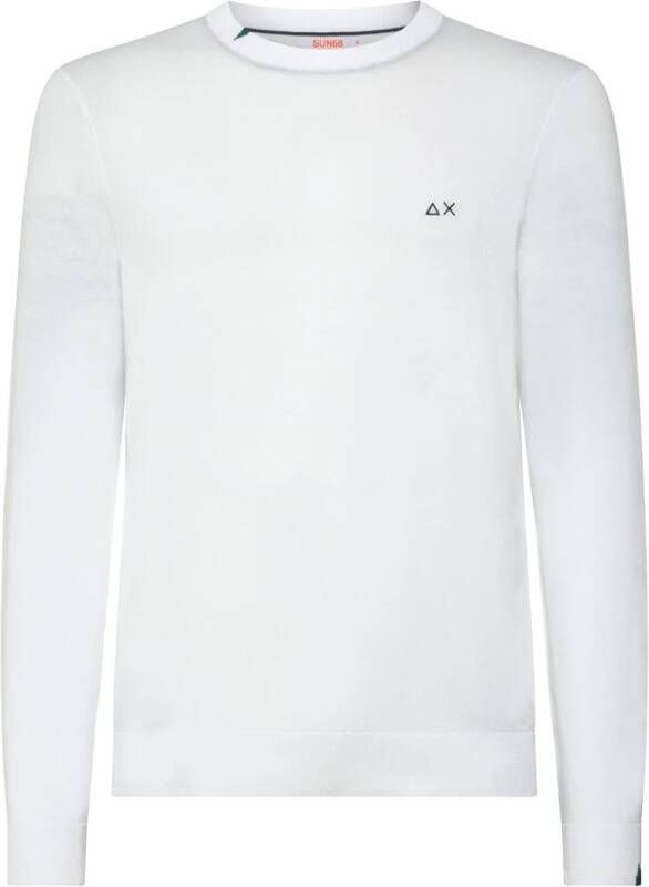 Sun68 Comfortabele en stijlvolle heren sweatshirt White Heren