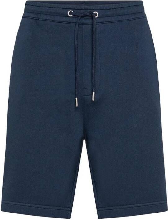 Sun68 Navy Blauwe Shorts Blauw Heren