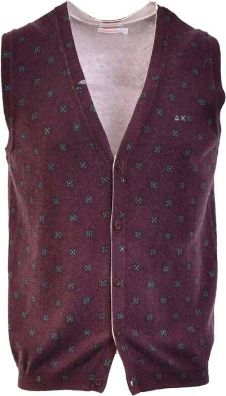 Sun68 Pak Vest Paars Heren