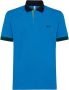 Sun68 Turquoise Polo Shirt Klassieke Kraag Korte Mouw Blue Heren - Thumbnail 1