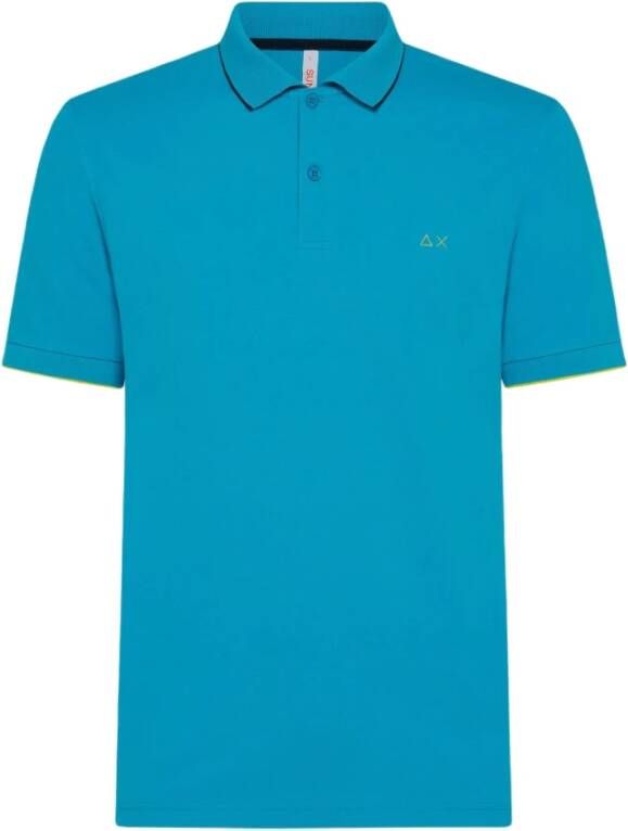 Sun68 Klassiek Polo Shirt Blue Heren