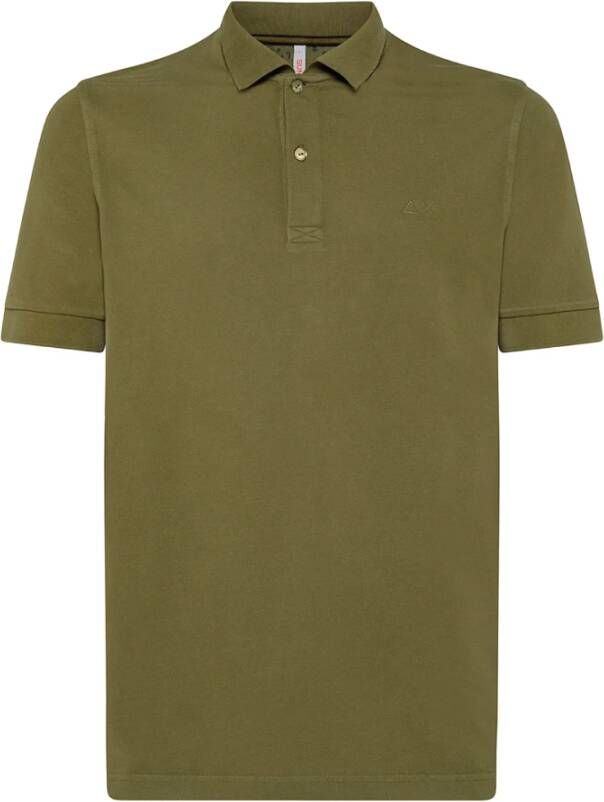 Sun68 Klassiek Polo Shirt Green Heren