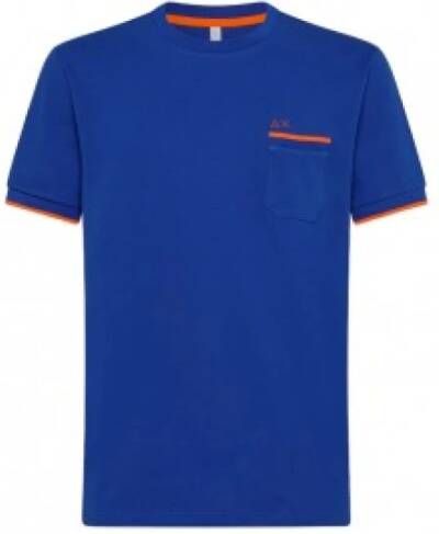 Sun68 Polo Shirts Blauw Heren