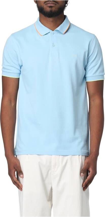 Sun68 Polo Shirts Blauw Heren