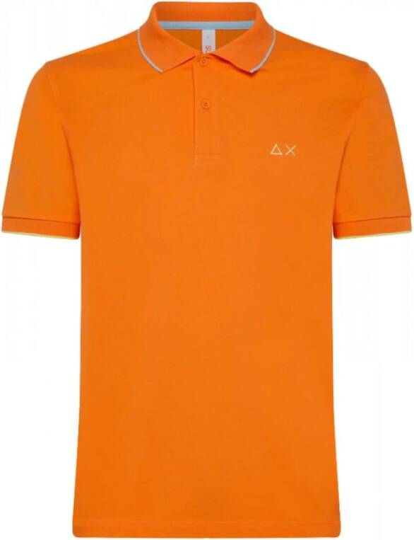 Sun68 Polo Shirts Oranje Heren