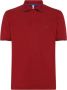 Sun68 Poloshirt Small Stripe Bordeaux Rood Heren - Thumbnail 1