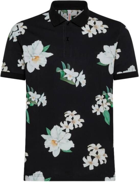 Sun68 Polo Shirts Zwart Heren