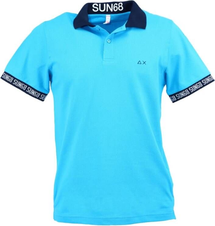 Sun68 Poloshirt Blauw Heren