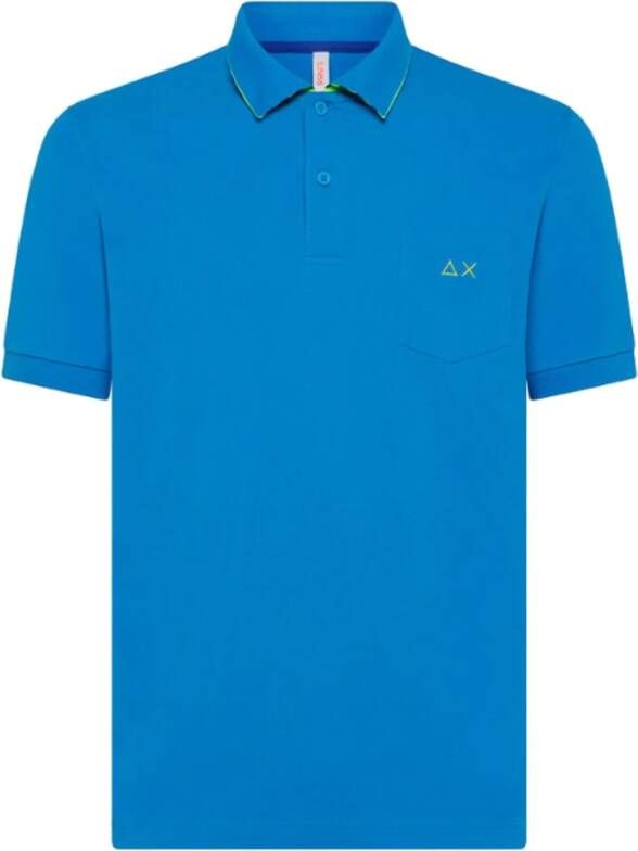 Sun68 Poloshirt Blauw Heren