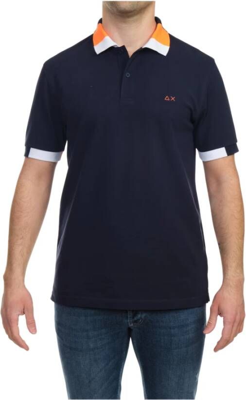 Sun68 Poloshirt Blauw Heren