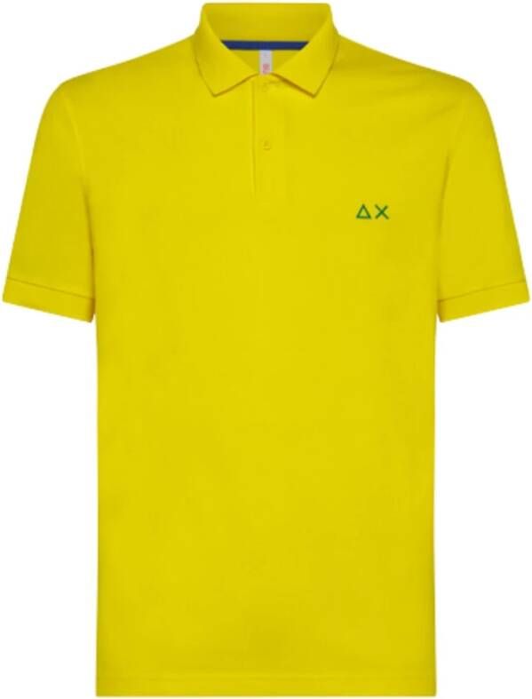 Sun68 Polo Shirt Lichtgeel Yellow Heren