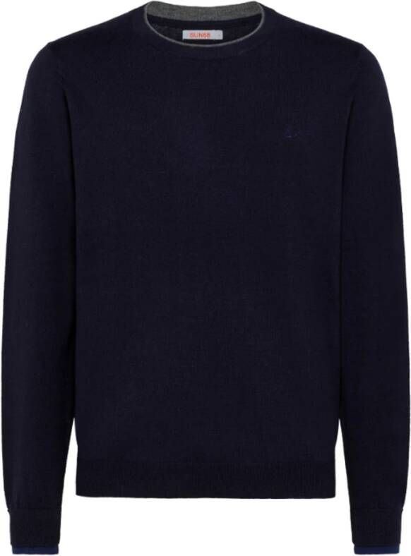 Sun68 Trendy Sweater Selection Blue Heren