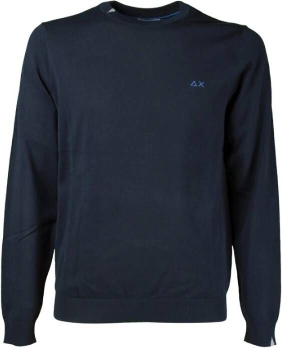 Sun68 Round-neck Knitwear Blauw Heren