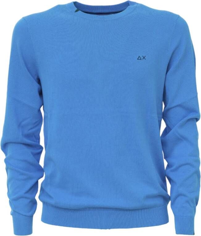 Sun68 Round-neck Knitwear Blauw Heren