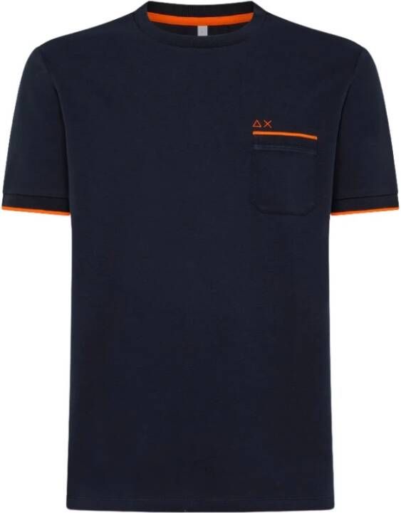 Sun68 Stijlvolle T-Shirt en Polo Blauw Heren