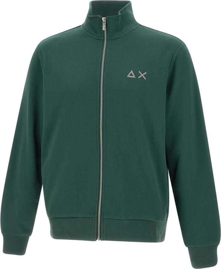 Sun68 Groene ritskatoenen sweatshirt voor heren Green Heren