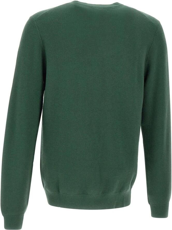 Sun68 Groene Wollen Trui Honingraat Weefsel Green Heren