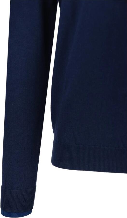 Sun68 Blauwe Heren Trui met Dubbele Rib Ronde Hals Blue Heren - Foto 2