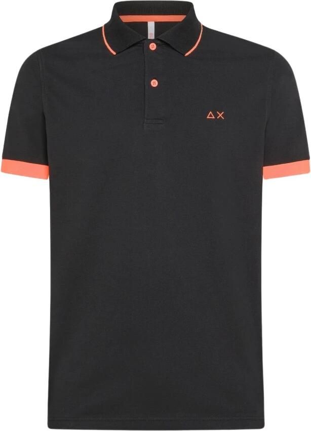 Sun68 Poloshirt Small Stripe Zwart