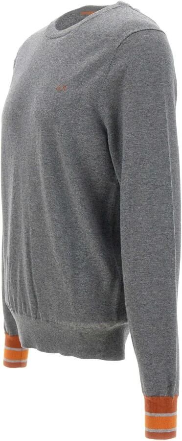 Sun68 Mannen Grijze Trui met Roest Accenten Gray Heren - Foto 3