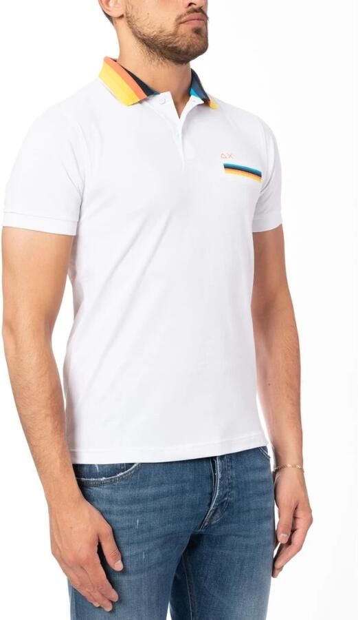 Sun68 Multicolor Polo Shirt White Heren - Foto 4