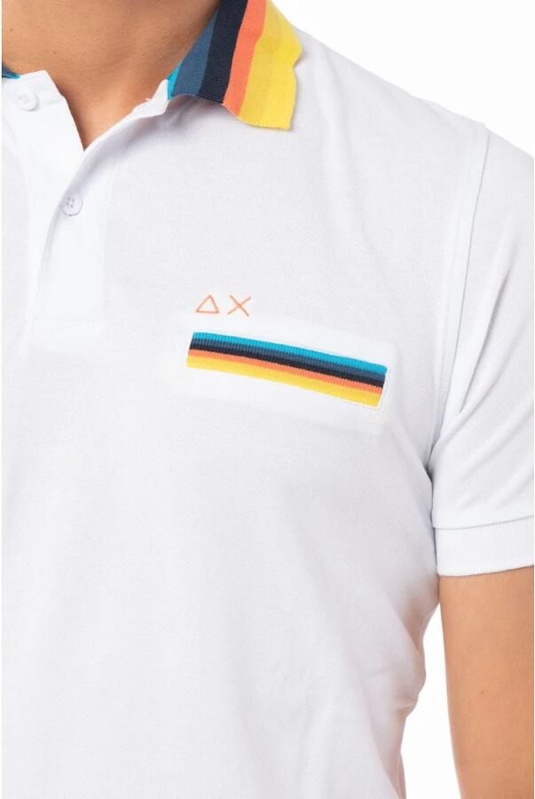 Sun68 Multicolor Polo Shirt White Heren - Foto 2