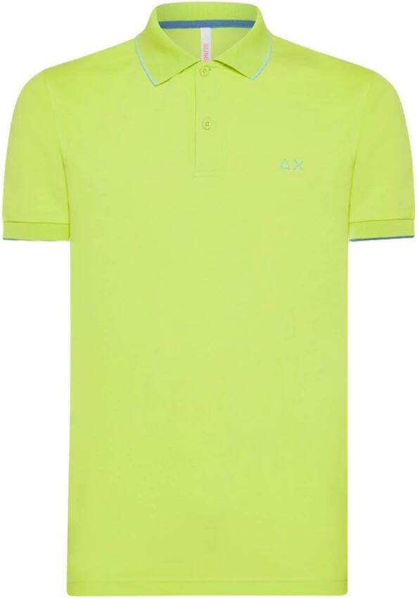 Sun68 Stijlvolle Katoenen Polo Green Heren