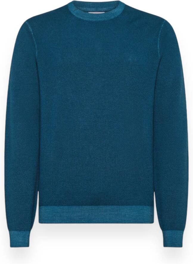 Sun68 Vintage Ronde Rijsttrui Blue Heren