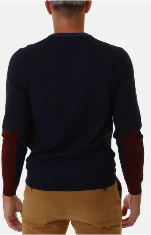 Sun68 Heren Zwarte Trui met Geribbelde Ronde Hals en Lange Mouwen Black Heren - Foto 3