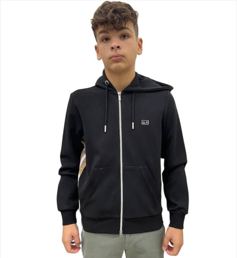 Sun68 Sweater met rits Zwart Heren