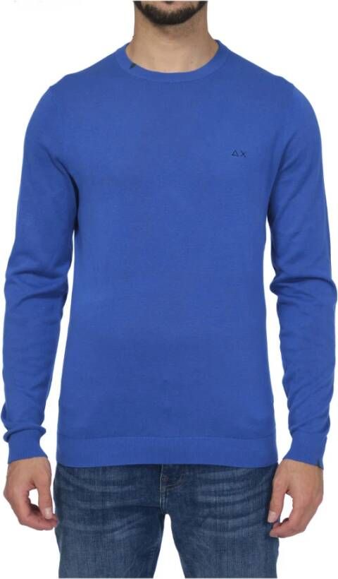 Sun68 Blauwe Sweatshirt voor Heren Blue Heren