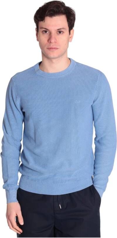 Sun68 Round-neck Knitwear Blauw Heren