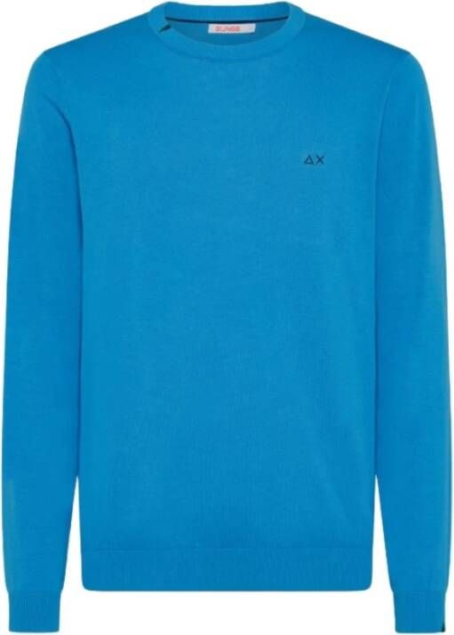 Sun68 Klassieke Sweatshirts Blue Heren