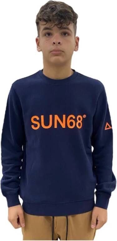 Sun68 Sweatshirt Blauw Heren