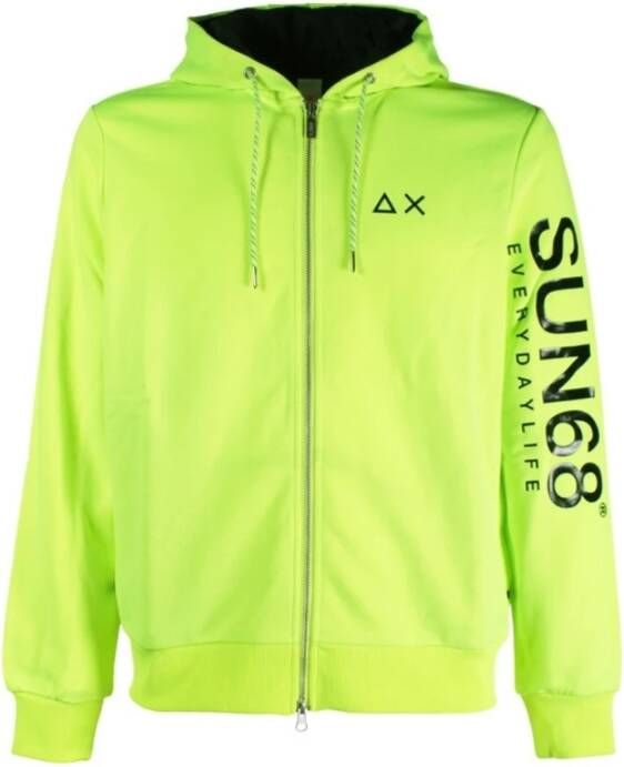Sun68 Sweatshirts & Hoodies Geel Heren
