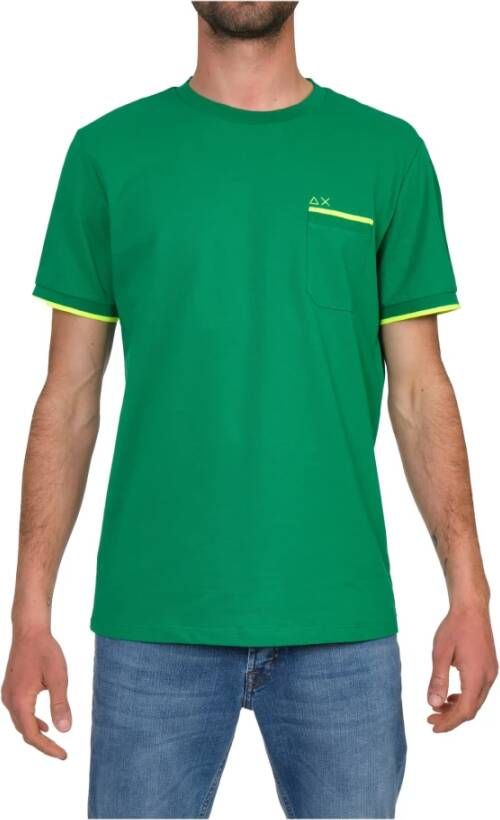 Sun68 t-shirt Groen Heren