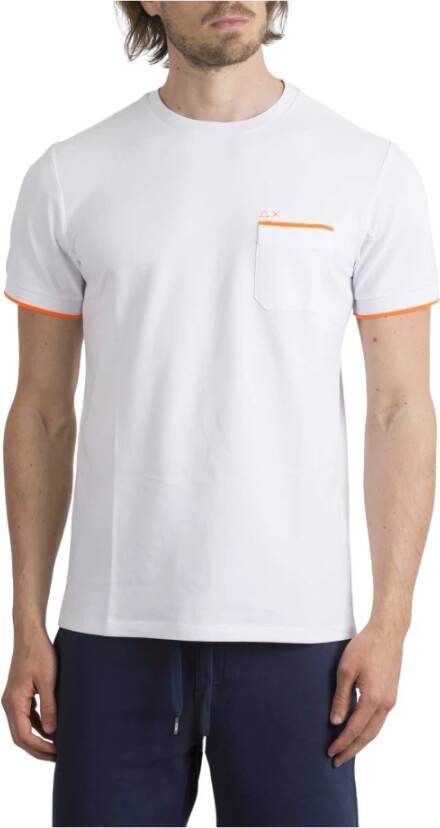 Sun68 t-shirt Wit Heren