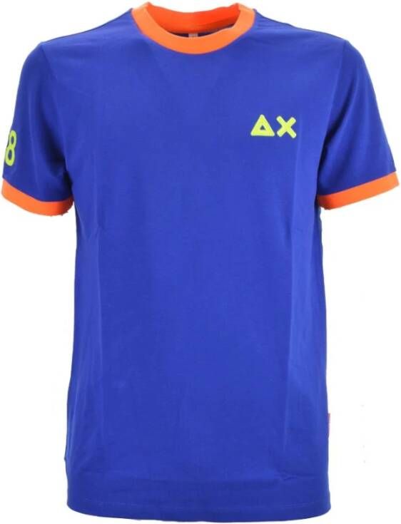 Sun68 T-shirts Blauw Heren