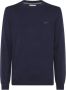 Sun68 Tijdloos Comfort: Heren Ronde Solid Sweater Blauw Heren - Thumbnail 1