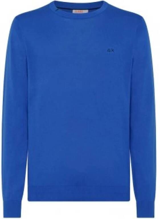 Sun68 Blauwe Sweatshirt voor Heren Blue Heren