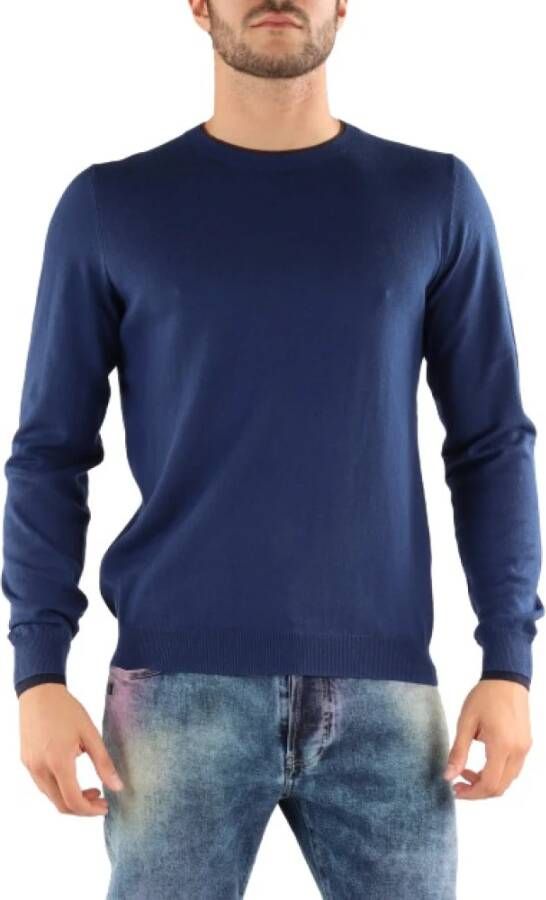 Sun68 Truien met ronde hals Blauw Heren