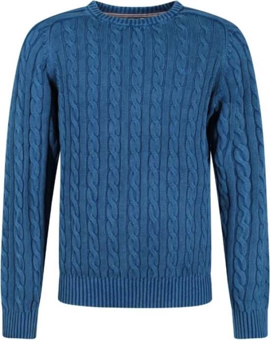 Sun68 Truien met ronde hals Blauw Heren