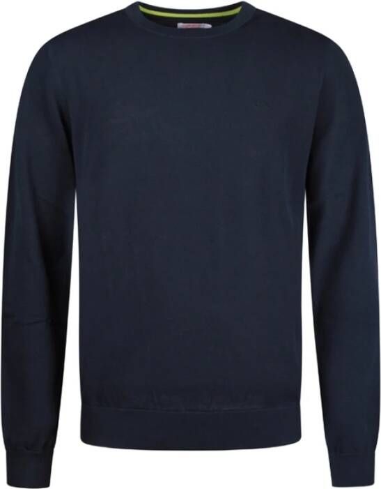 Sun68 Truien met ronde hals Blauw Heren