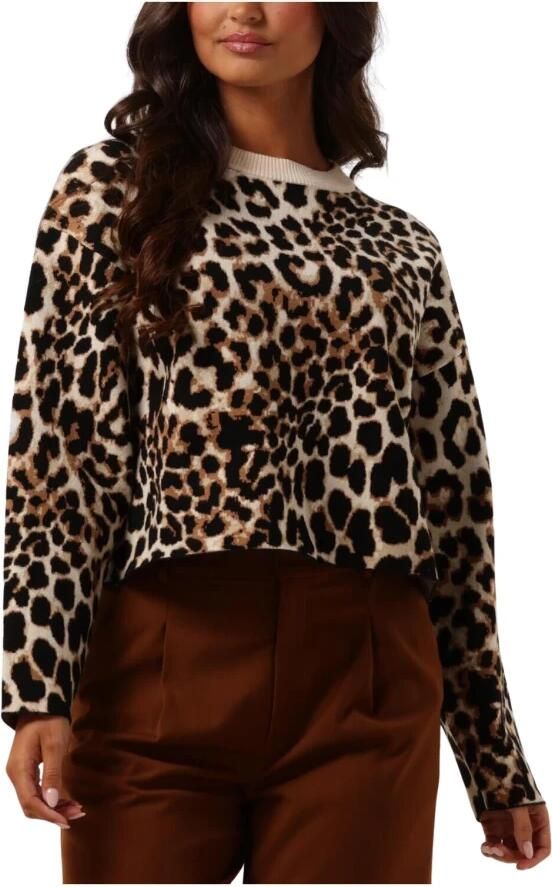 Suncoo Dierenprint Trui Paleo Brown Dames - Foto 3